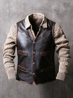 Bison Ranchers Vest （JM9936 Brown)