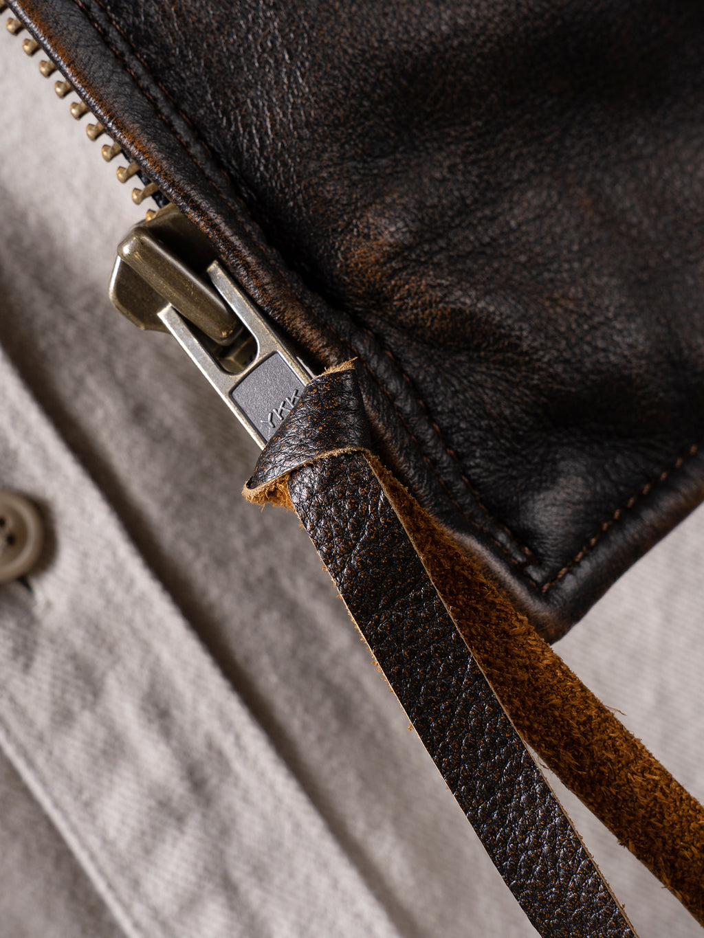 Classic J100 Vintage Motorcycle Jacket（LJ2138 Brown）