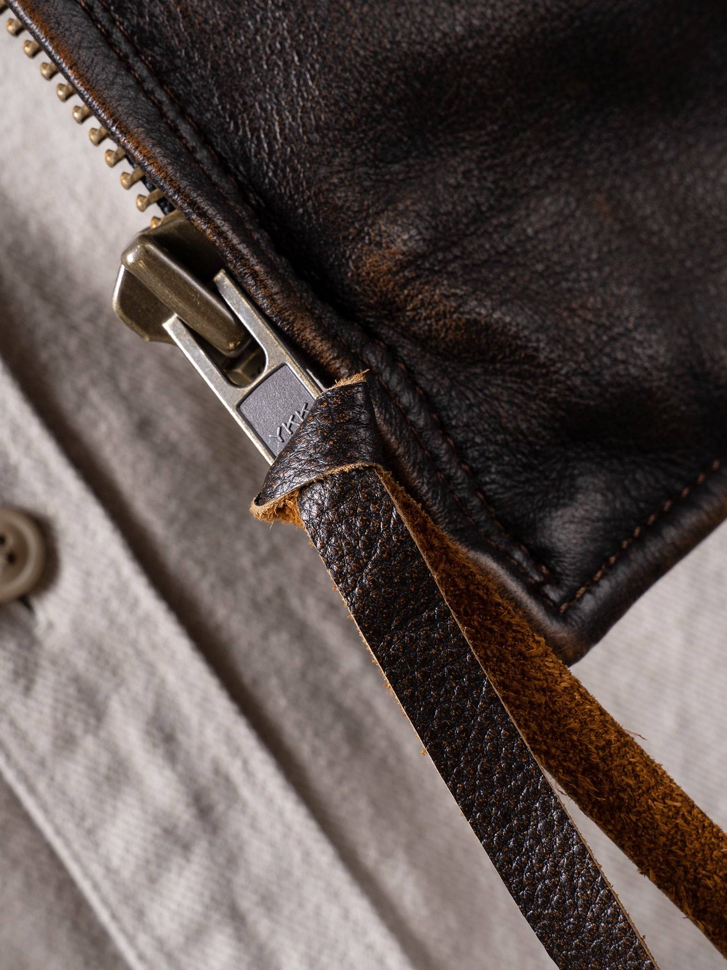 Classic J100 Vintage Motorcycle Jacket（LJ2138 Brown）