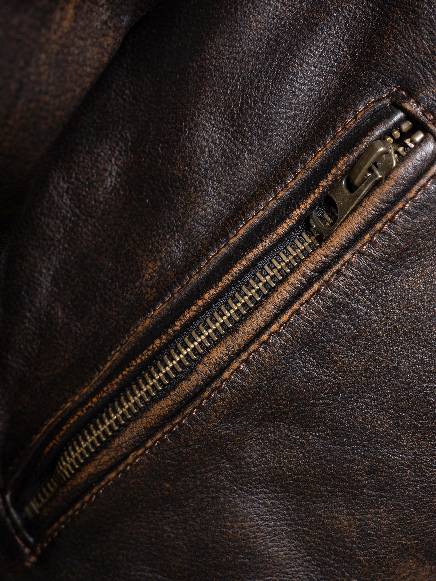 Classic J100 Vintage Motorcycle Jacket（LJ2138 Brown）